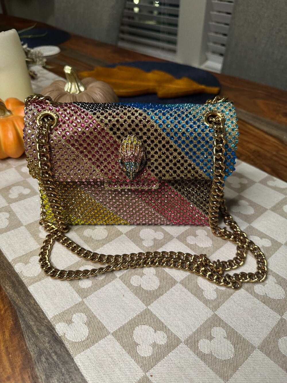Rainbow Chain Crossbody Kurt Geiger Purse